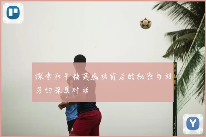 探索和平精英成功背后的秘密与刘芳的深度对话