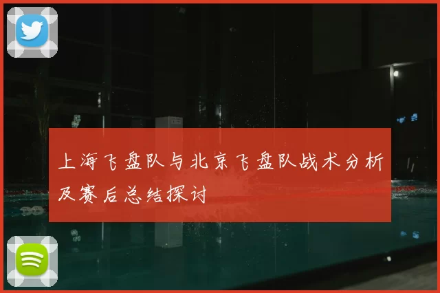 上海飞盘队与北京飞盘队战术分析及赛后总结探讨