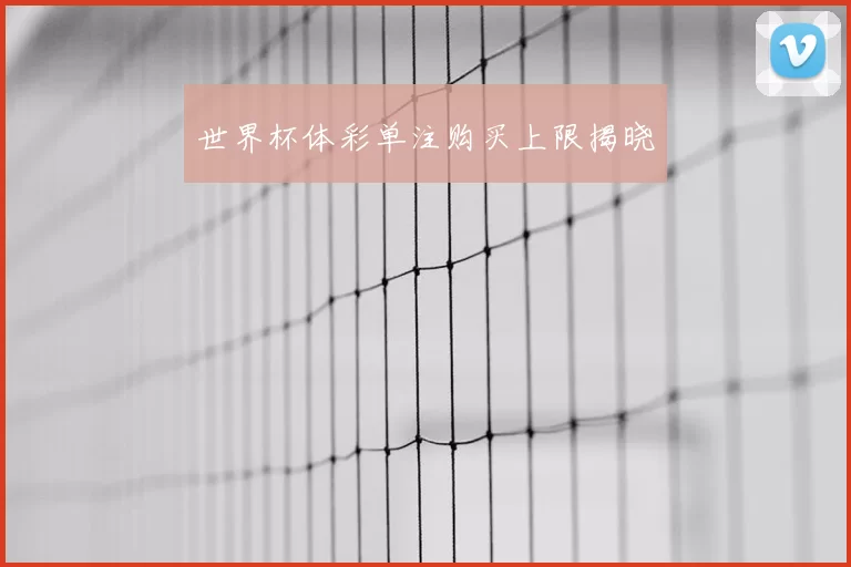 世界杯体彩单注购买上限揭晓